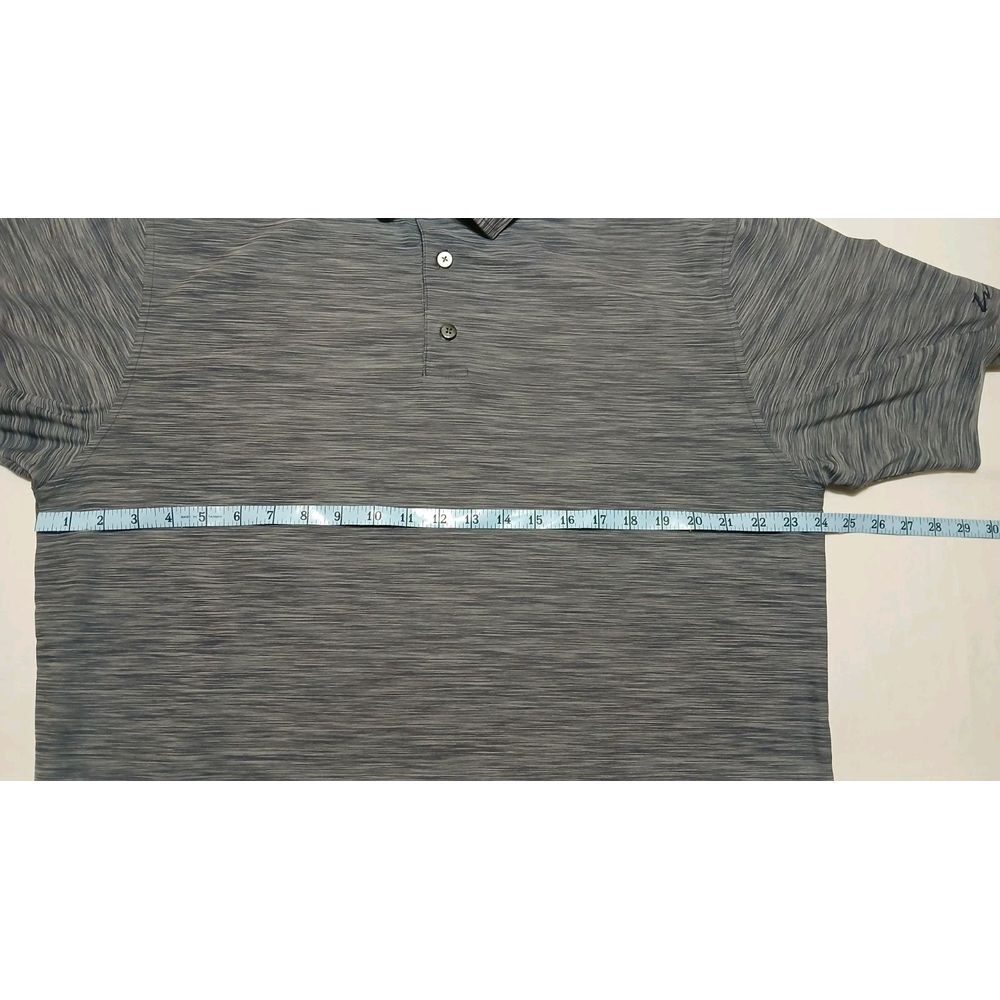 Footjoy‎ Men's Performance Gray Blend Golf Polo Embroidered Size Large - Picture 7 of 8